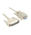 Nanocable Cable Serie Null Modem, Db9/H-Db25/M, 1.8 M