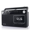 Radio Muse M152R Negro/Radio Fm/Am/Grabador De Cassettes