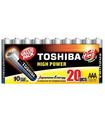 Pack De 20 Pilas Aaa Toshiba High Power Lr03/ 1.5V/ Alcalina