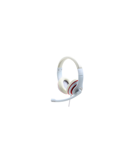 auriculares-estereo-gembird-color-blanco-con-aro-rojo