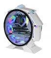 Caja Microatx Mars Gaming Mcorb White Diseño Esferico Extrem