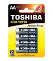 Pack De 4 Pilas Aa Toshiba High Power Lr6/ 1.5V/ Alcalinas