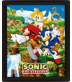 Poster 3D Sonic The Heggehod Anillos De Enganche