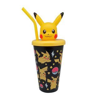 vaso-cana-topper-3d-pikachu-pokemon-500ml-12-unidades