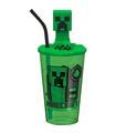 Vaso Caña Topper 3D Minecraft 500Ml