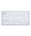 Lámpara Led Estilo Neón Logo Star Wars 15 X 30 Cm