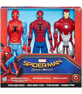 blister-3-figuras-titan-hero-series-spiderman-marvel-30cm