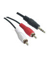 Cable Audio 1Xjack 3.5 A 2Xrca 1.5M Nanocable