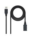 Nanocable Cable Usb 3.0 Tipo A/A (Alargo) M/H 3M Negro  10.0