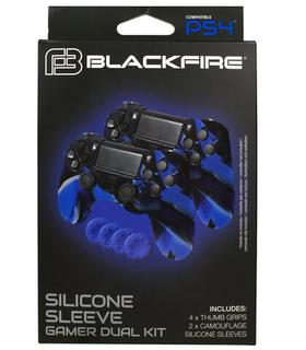 silicone-sleeve-gamer-dual-kit-blackfire-ps4