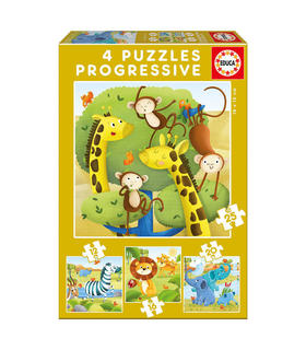 puzzle-progresivo-animales-salvajes-12-16-20-25pz