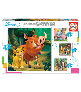 puzzle-progresivos-disney-animals-dumbo-bambi-rey-leon-